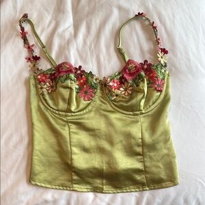 Princess Polly Enchante To Meet You Top Green